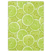 緑のライムの切れのパターン クリップボード (裏面)