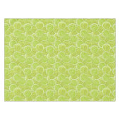 緑のライムの切れのパターン テーブルクロス (正面(横))