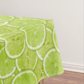 緑のライムの切れのパターン テーブルクロス (インサイチュ)