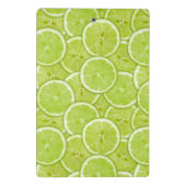 緑のライムの切れのパターン ミニクリップボード (裏面)