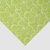 緑のライムの切れのパターン 薄葉紙 (詳細)