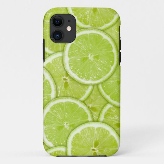 緑のライムの切れのパターン Case-Mate iPhoneケース (裏面)