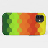 緑のライムオレンジ赤イエローシームレス六角形 Case-Mate iPhoneケース (裏面(横))