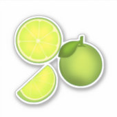 緑のライムパターン シール (正面)