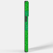 緑のラスター2辺01.b黒BG Case-Mate iPhoneケース (裏面 / 右)