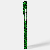 緑のラスター2辺01.b黒BG Case-Mate iPhoneケース (裏面 / 左)