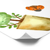 緑のラディバグガーデンベビーシャワーへようこそ ポスター (角)