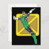 緑のランタンが腕を伸ばす ポストカード (正面/裏面)