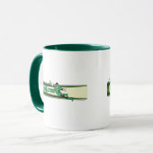 緑のランタンとロゴ マグカップ (正面左)