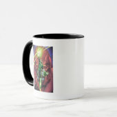 緑のランタンと光のストリーム – 色 マグカップ (正面左)