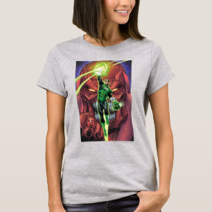 緑のランタンと光のストリーム – 色 Tシャツ