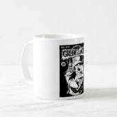 緑のランタンと戦うケープと黒と白 コーヒーマグカップ (正面左)