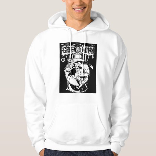 緑のランタンと戦うケープと黒と白 パーカ (正面)