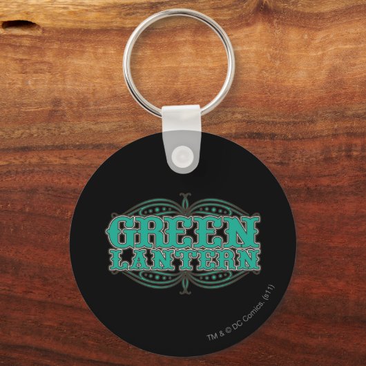 緑のランタンのショータイム文字 キーホルダー (正面)