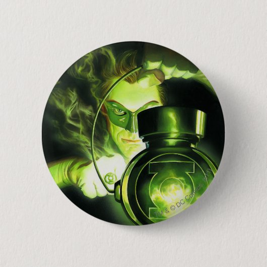 緑のランタンの把握 缶バッジ (正面)