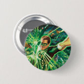 緑のランタンの絵画 缶バッジ (正面&裏面)