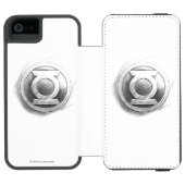 緑のランタンの記章 INCIPIO iPhoneウォレットケース (フォリオ Open)