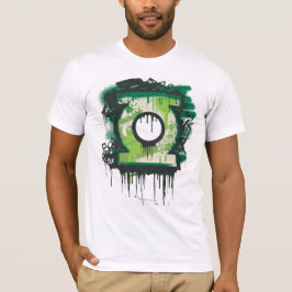 緑のランタングラフィティシンボル Tシャツ