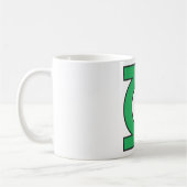 緑のランタンシンボル コーヒーマグカップ (左)