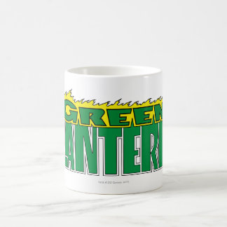 緑のランタンロゴ – 黄色の炎 コーヒーマグカップ