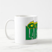 緑のランタンロゴ – 黄色の炎 コーヒーマグカップ (左)