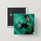 緑のランタン及びリング 缶バッジ (正面&裏面)