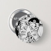 緑のランタン対白黒緑のランタン 缶バッジ (正面&裏面)