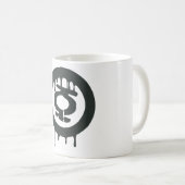 緑のランタン絵を描の記号 コーヒーマグカップ (正面右)