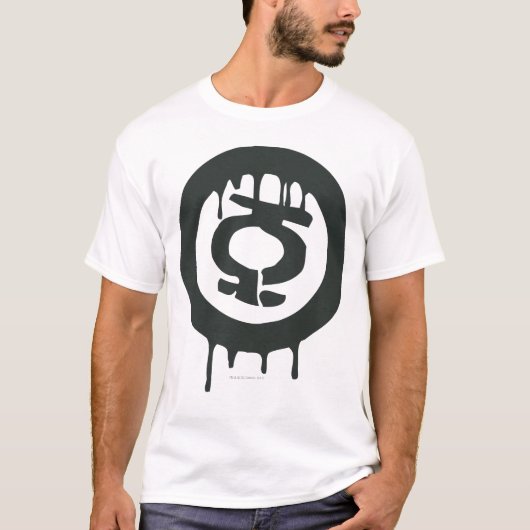緑のランタン絵を描の記号 Tシャツ (正面)