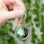 緑のランタン閉じたカバー キーホルダー (手)