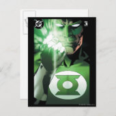 緑のランタン閉じたカバー ポストカード (正面/裏面)