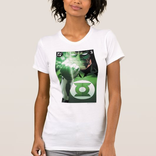 緑のランタン閉じたカバー Tシャツ (正面)