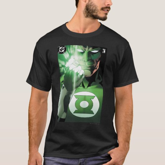 緑のランタン閉じたカバー Tシャツ (正面)