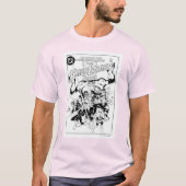 緑のランタン隊、白黒 Tシャツ (正面)