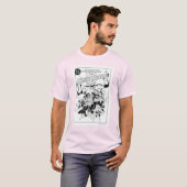 緑のランタン隊、白黒 Tシャツ (正面フル)