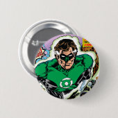 緑のランタン飛行 缶バッジ (正面&裏面)