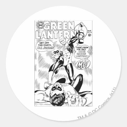 緑のランタン – このHal Jordan, Bla ラウンドシール (正面)