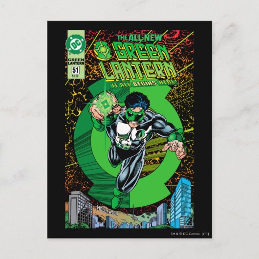 緑のランタン-すべてここに始まります ポストカード (正面)