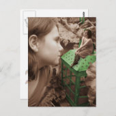 緑のランタン。 ポストカード (正面/裏面)