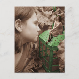 緑のランタン。 ポストカード