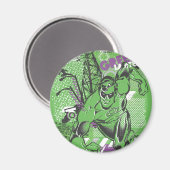 緑のランタン – 不条理なコラージュのポスター マグネット (正面/裏面)