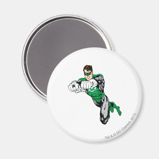 緑のランタン – 両腕を前方 マグネット (正面/裏面)