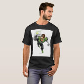 緑のランタン – 完全描写な、腕を上げる Tシャツ (正面フル)