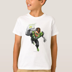 緑のランタン – 完全描写な、腕を上げる Tシャツ