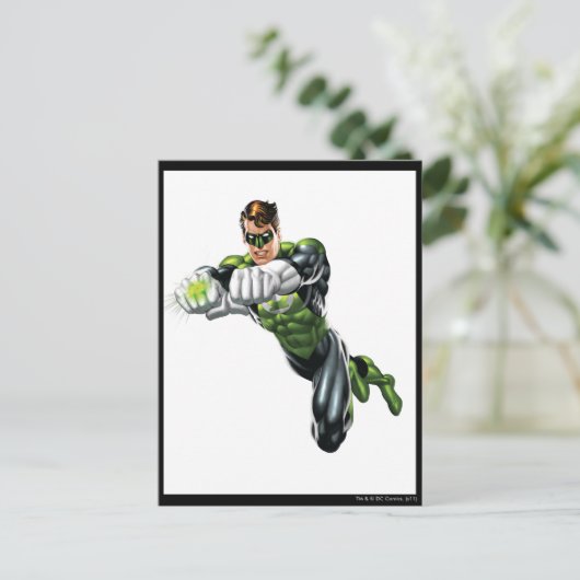 緑のランタン – 完描写全、両腕を前方 ポストカード (スタンド正面)