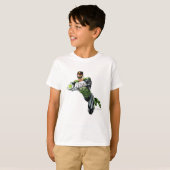 緑のランタン – 完描写全、両腕を前方 Tシャツ (正面フル)