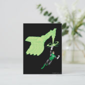 緑のランタン – 完描写全、機械付き ポストカード (スタンド正面)