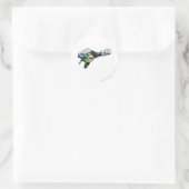 緑のランタン – 描写完全飛んでいる、右 ラウンドシール (バッグ)