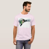 緑のランタン – 描写完全飛んでいる、右 Tシャツ (正面フル)