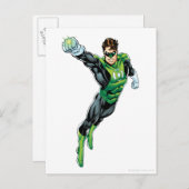 緑のランタン-漫画、腕 ポストカード (正面/裏面)